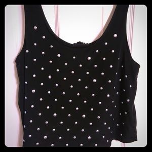Black crop top